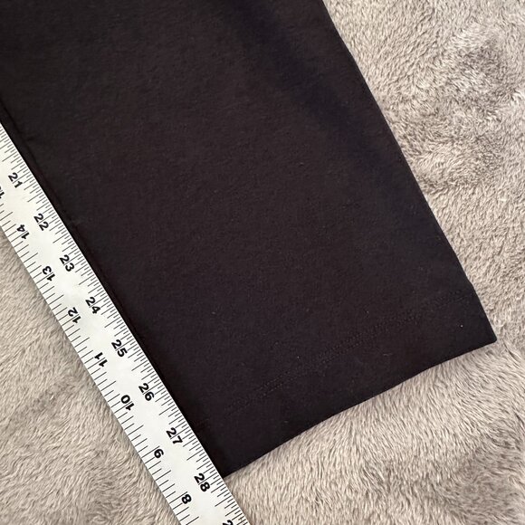 Eileen Fisher Black Organic Cotton Blend Pull On Pants Women's MEDIUM - Picture 5 of 5